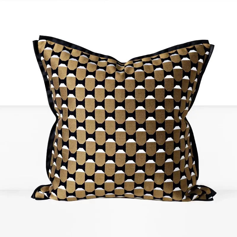 Brown Gold Cushion Cover