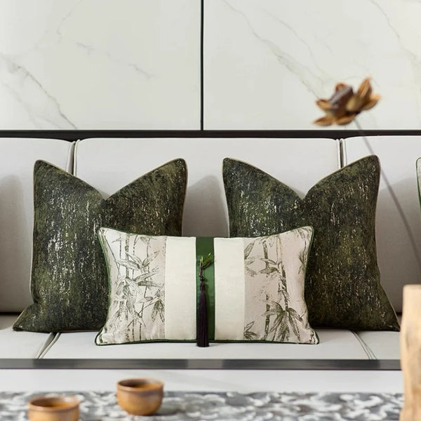 Luxury Green Cushion Cover