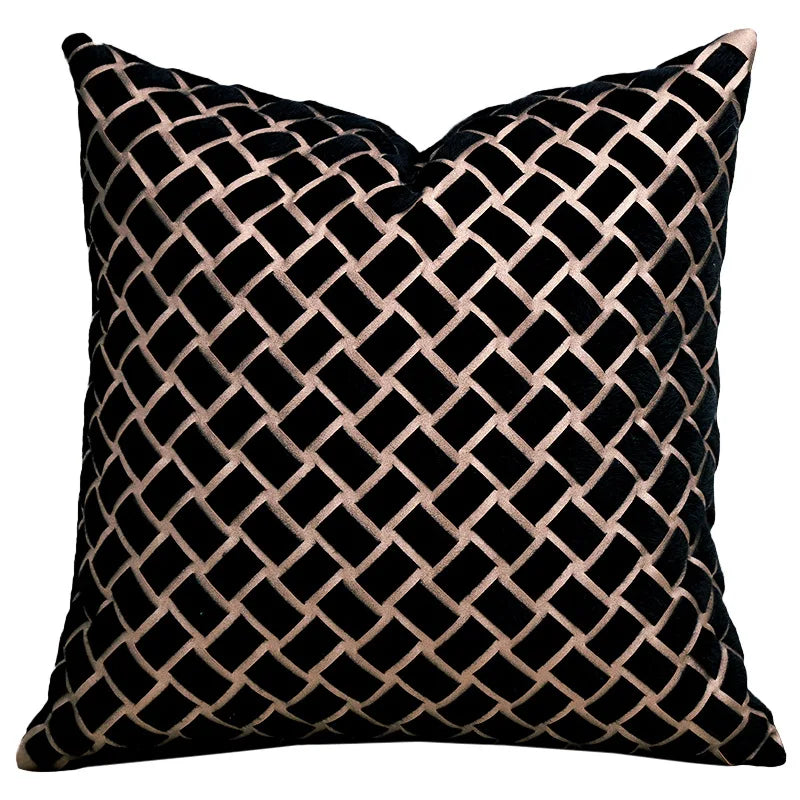 Gold Brown  Luxury Pillow Cover