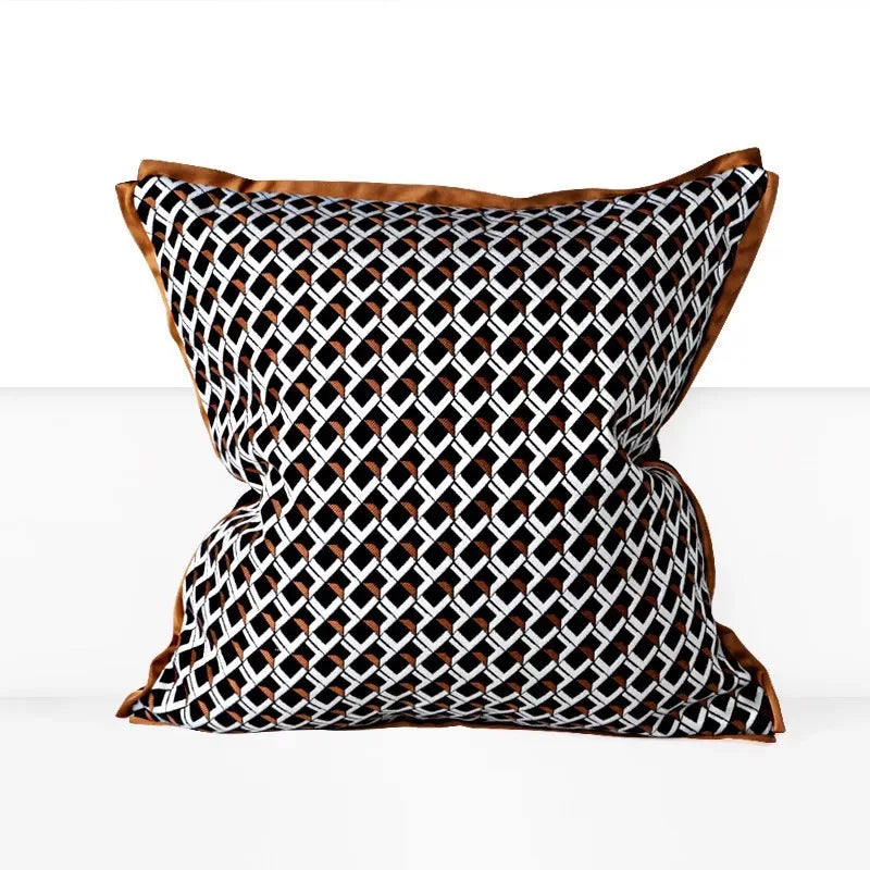 Brown Gold Cushion Cover