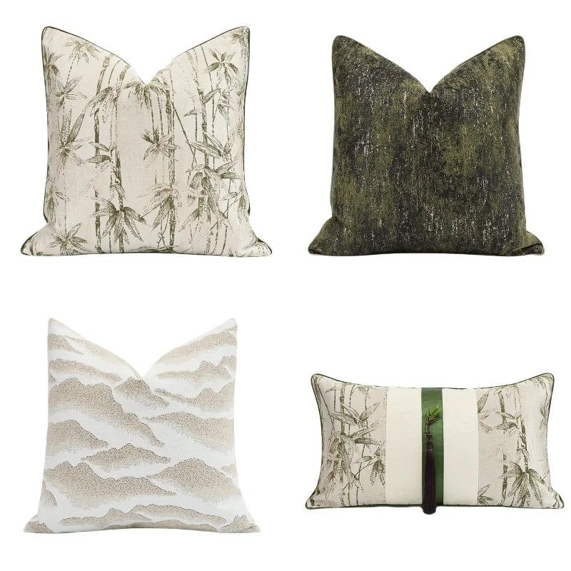 Luxury Green Cushion Cover