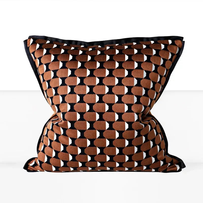 Brown Gold Cushion Cover